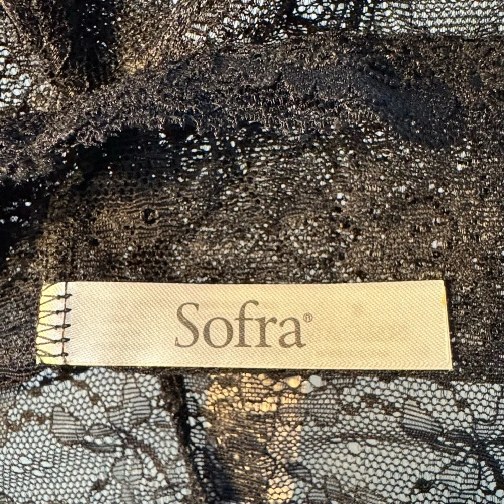 4/$40 Sofra Sexy Black Sheer Lace‎ Panties